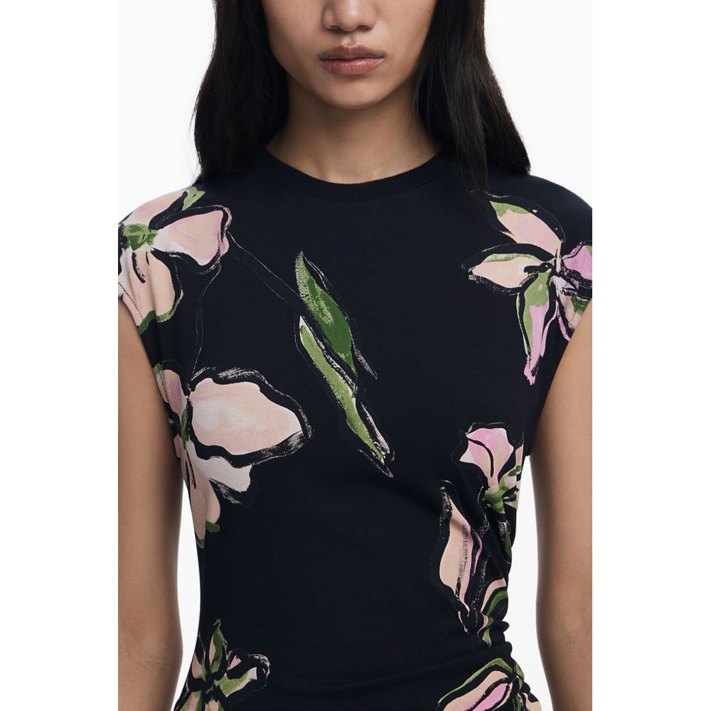 Desigual Black Cotton Women Dress