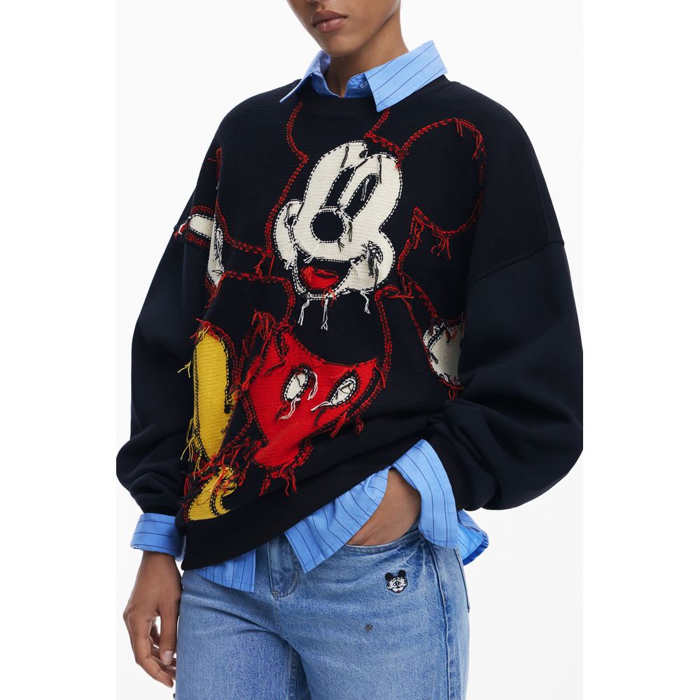 Desigual Black Cotton Women Sweater