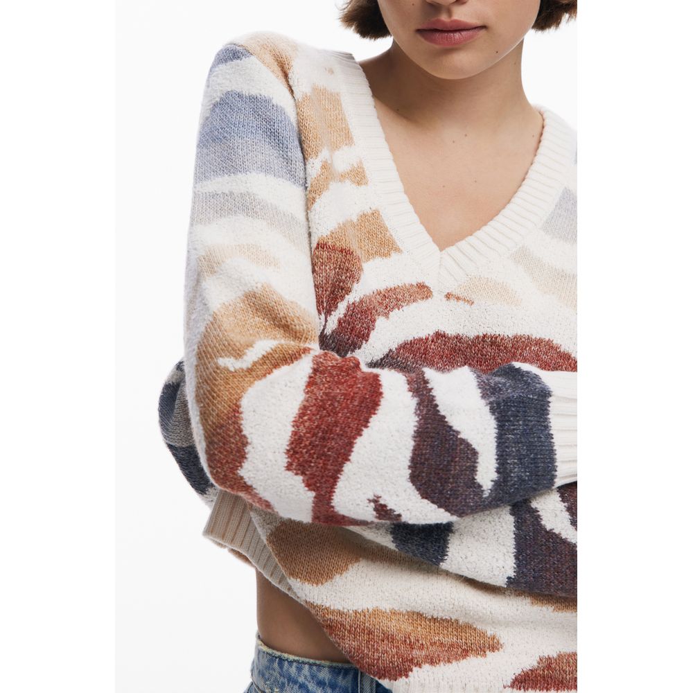 Desigual White Polyamide Women Sweater