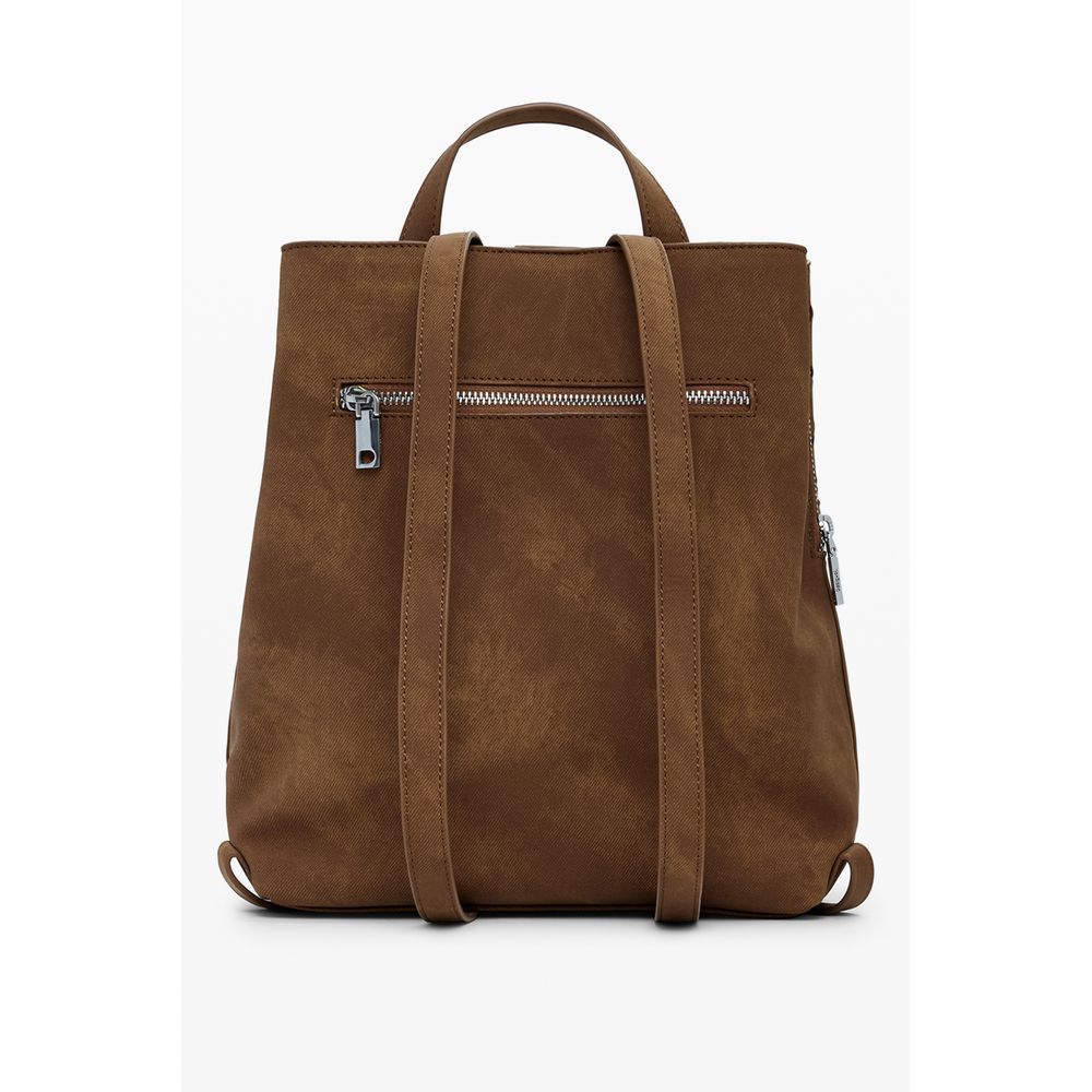 Desigual Brown Polyethylene Women Backpack