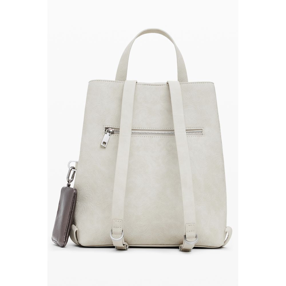 Desigual Beige Polyethylene Women Backpack