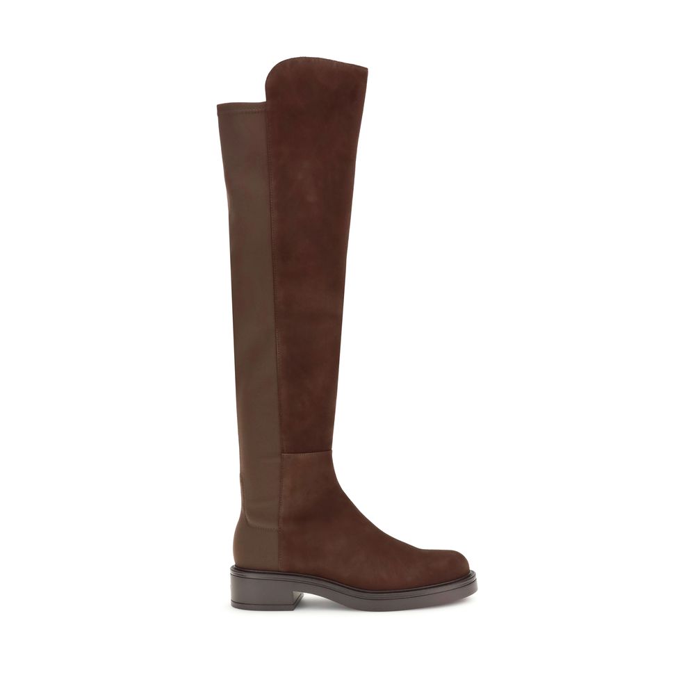 Stuart Weitzman Black Calf Leather Bos Taurus Over The Knee