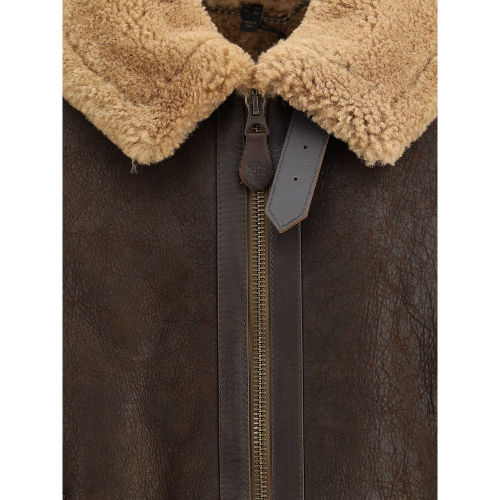 Belstaff Brown Lamb Ovis Aries Aries Clothing