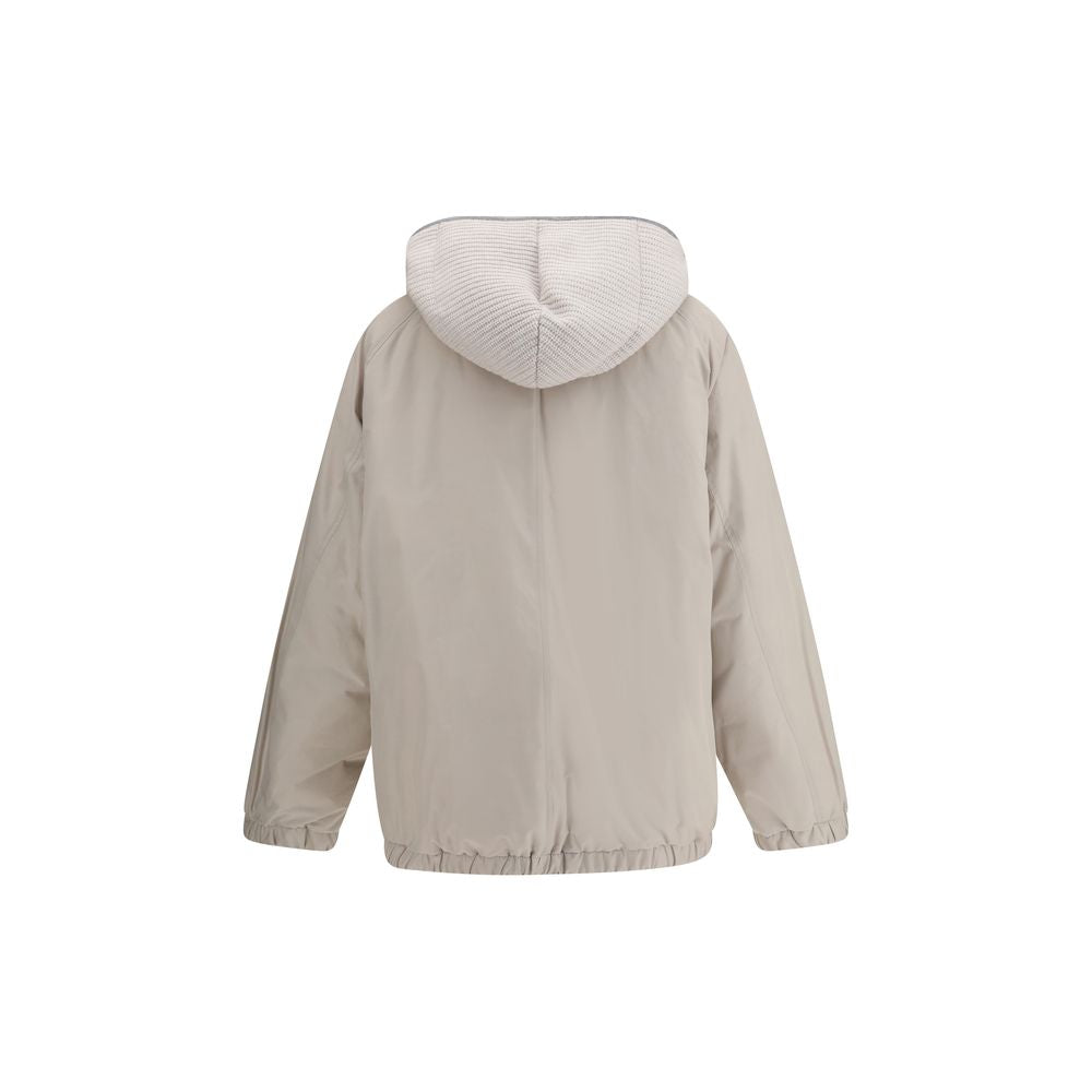 Brunello Cucinelli Gray Polyester Coat