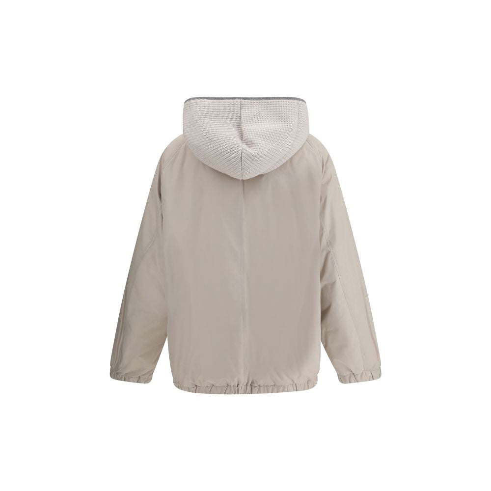 Brunello Cucinelli Gray Polyester Coat