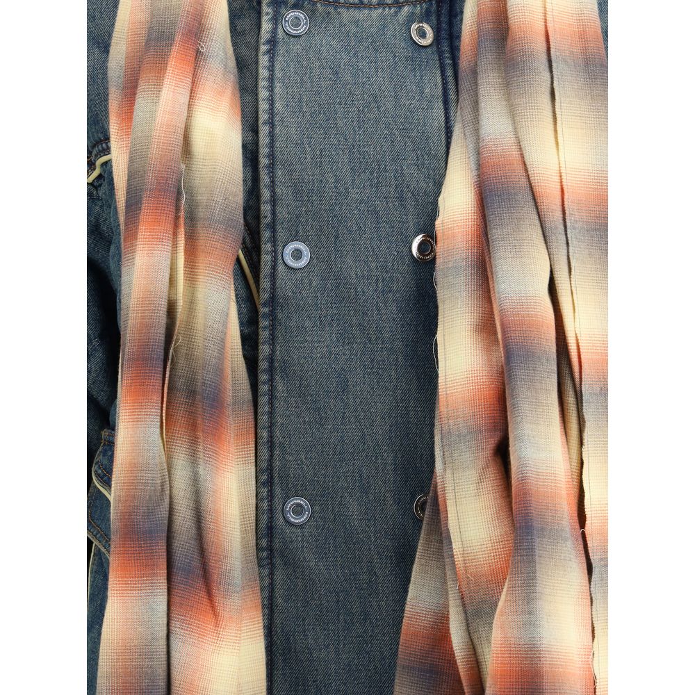 MARBELL Blue Cotton Denim Jacket