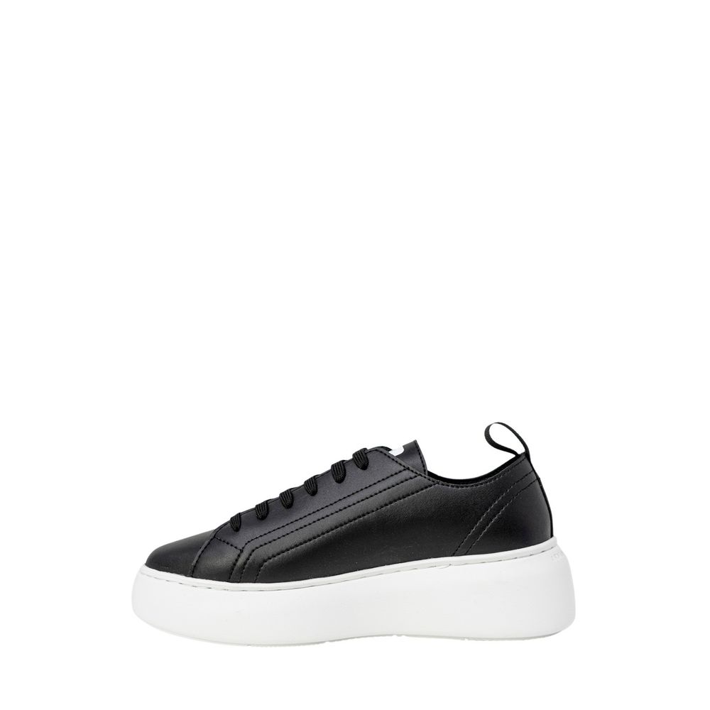 Armani Exchange Black Artificial Leather Low Top Sneakers