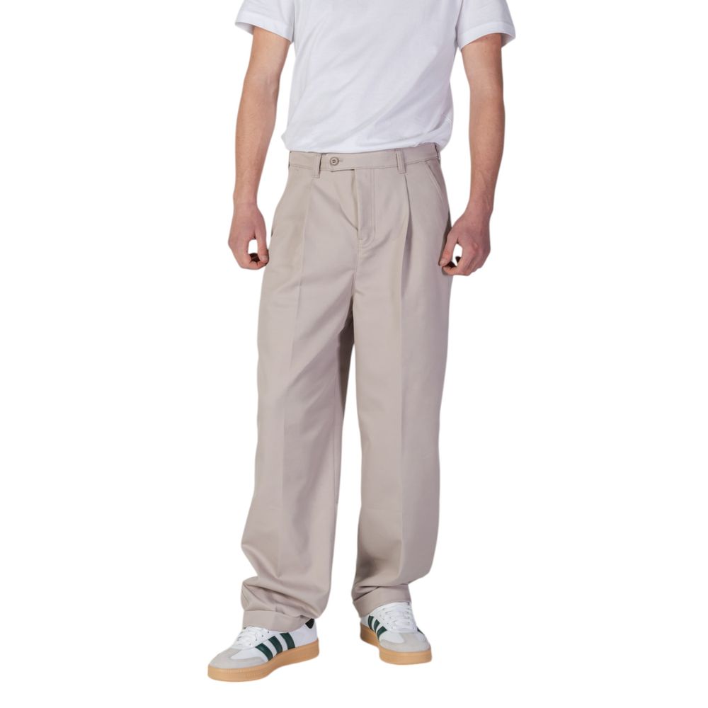 Calvin Klein Jeans Beige Recycled Polyester Casual Pants