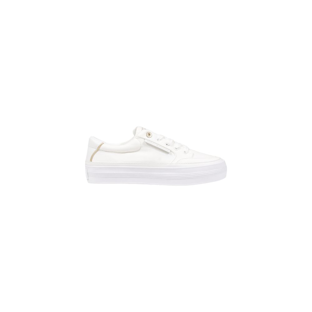 Tommy Hilfiger Cream Recycled Cotton Low Top Sneakers