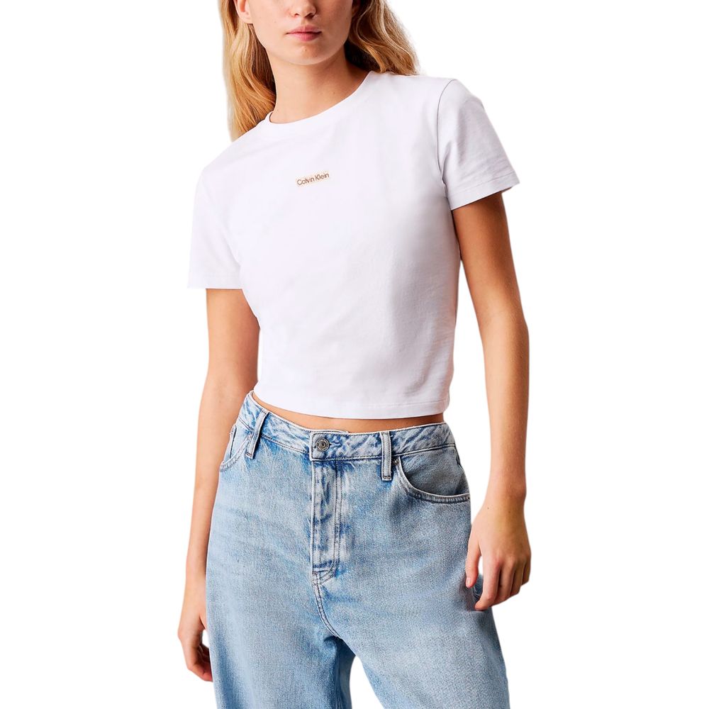 Calvin Klein Jeans White Recycled Cotton T-Shirt