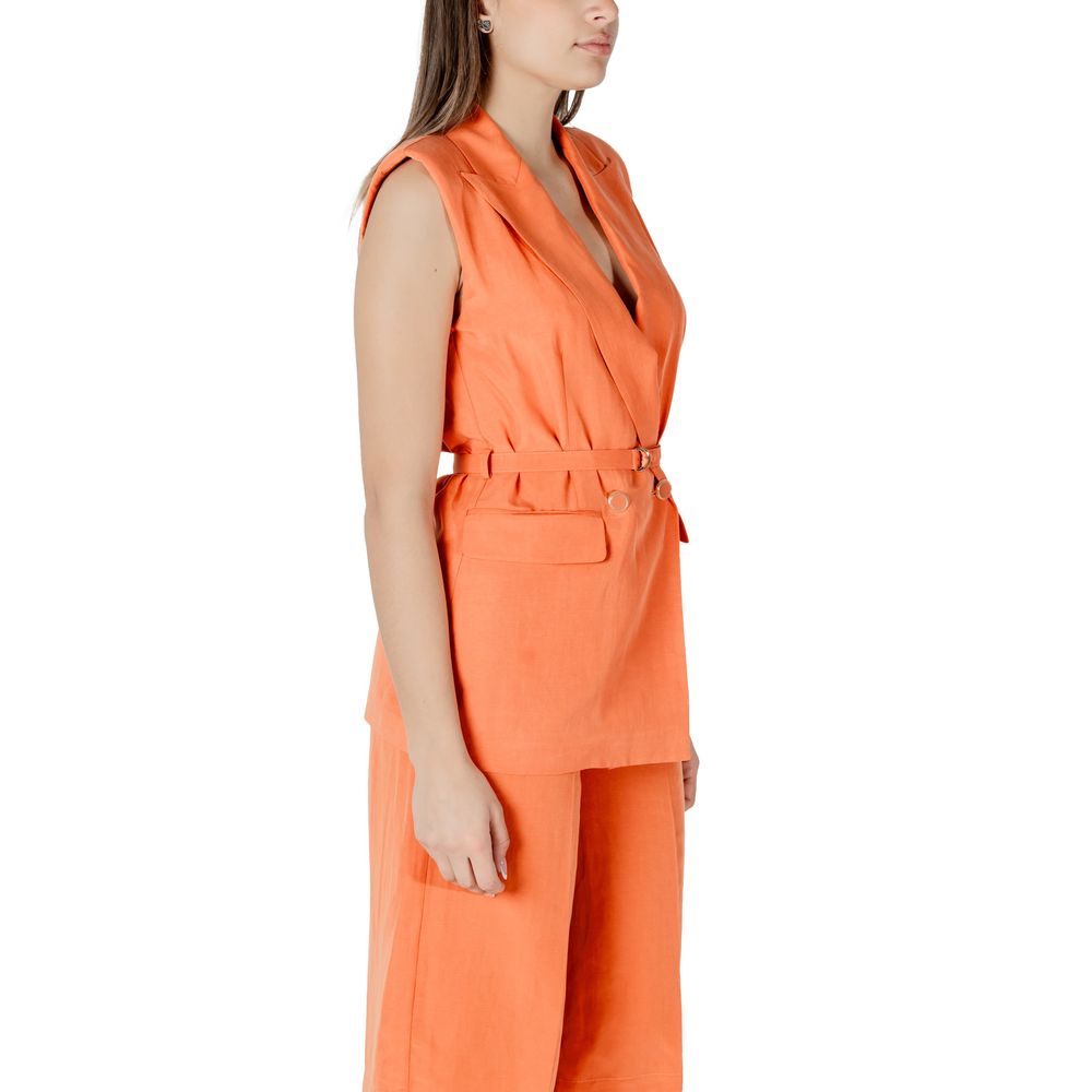 Liu Jo Orange Lyocell Waistcoat