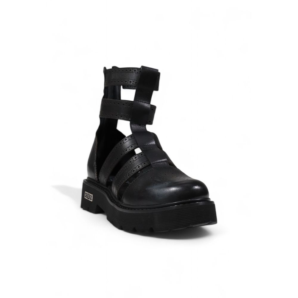 Cult Black Leather Sandals
