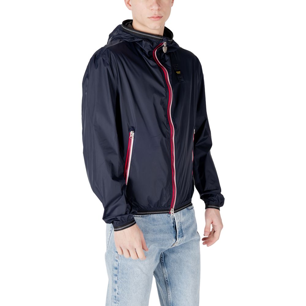 Blauer Blue Polyamide Shell Jacket
