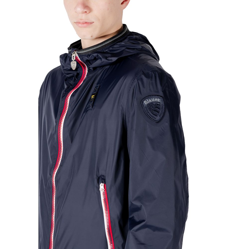Blauer Blue Polyamide Shell Jacket