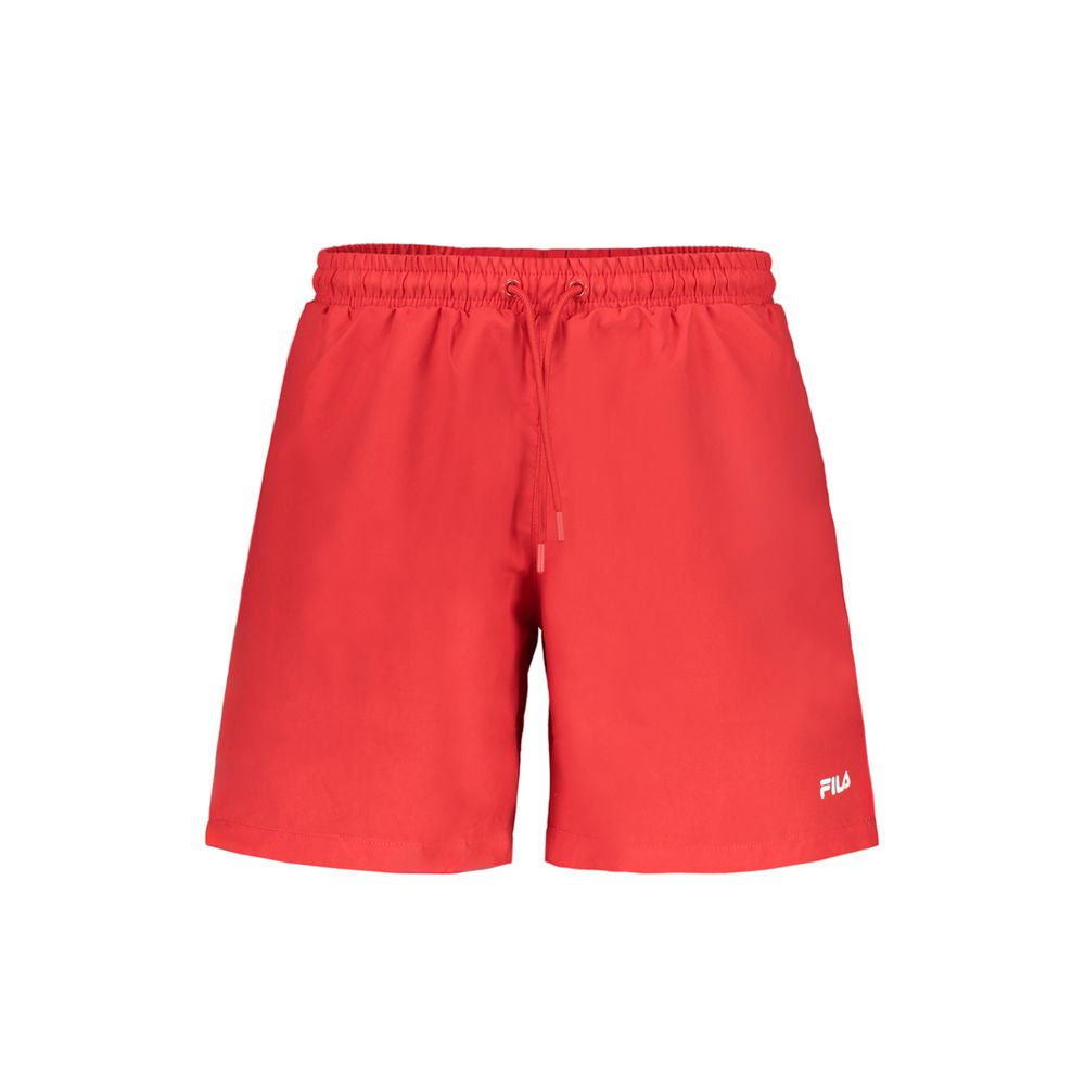 Fila Red Polyester Shorts