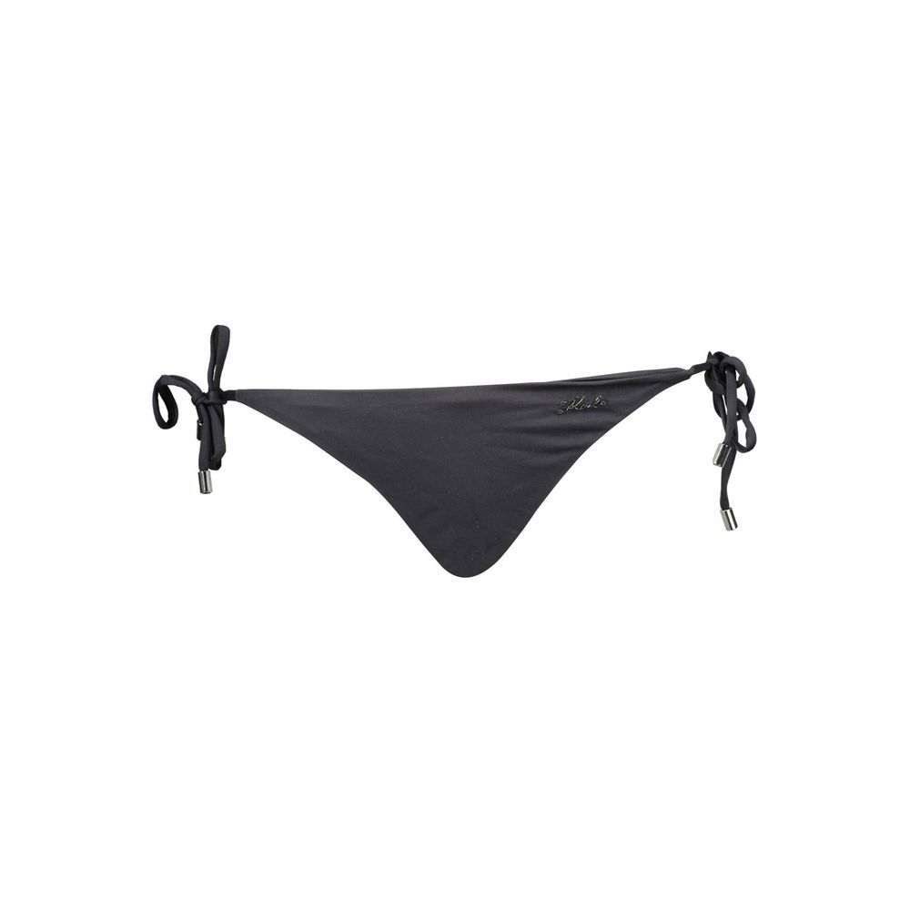 Karl Lagerfeld Black Elastane Swimwear