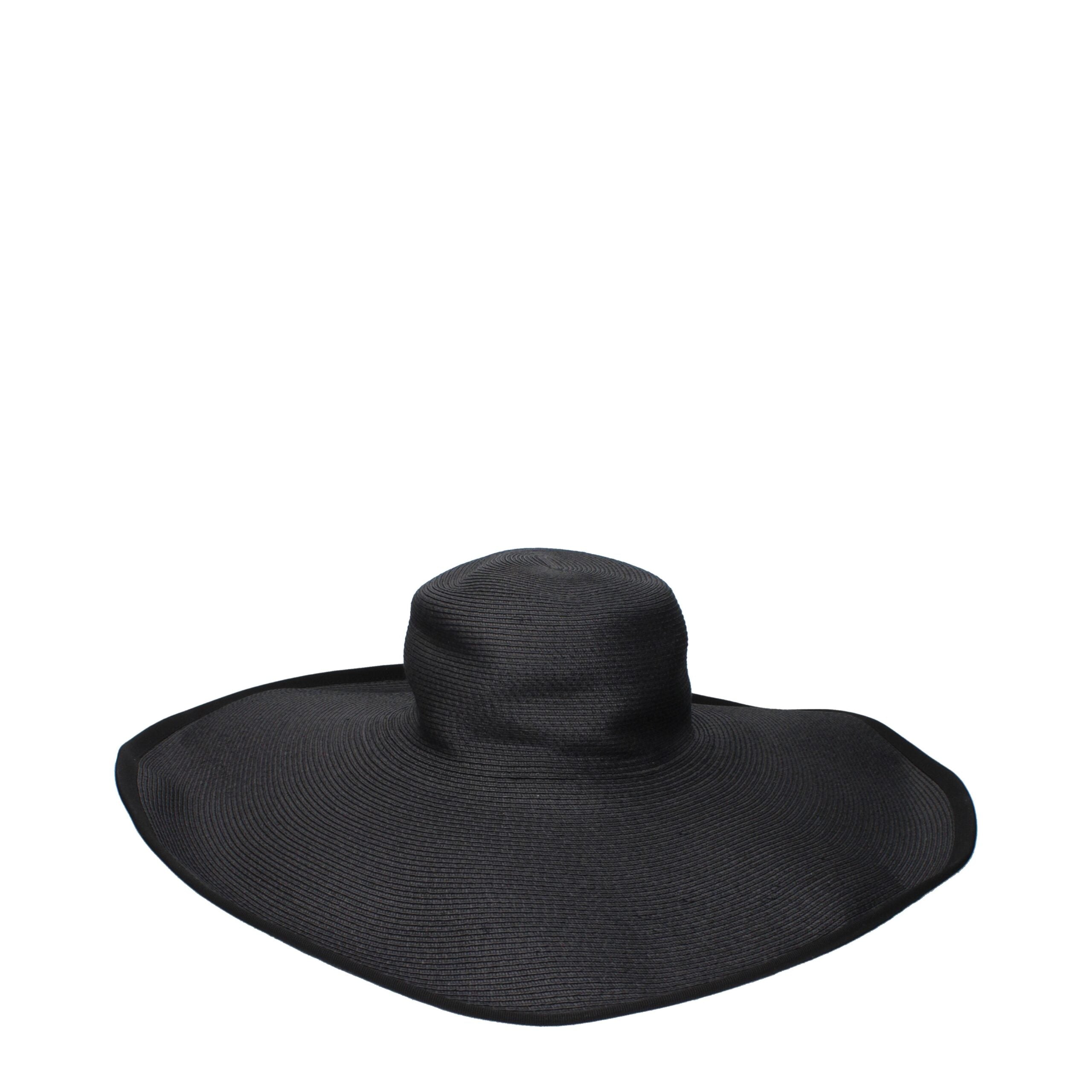 Max Mara Black Paper Sunhat