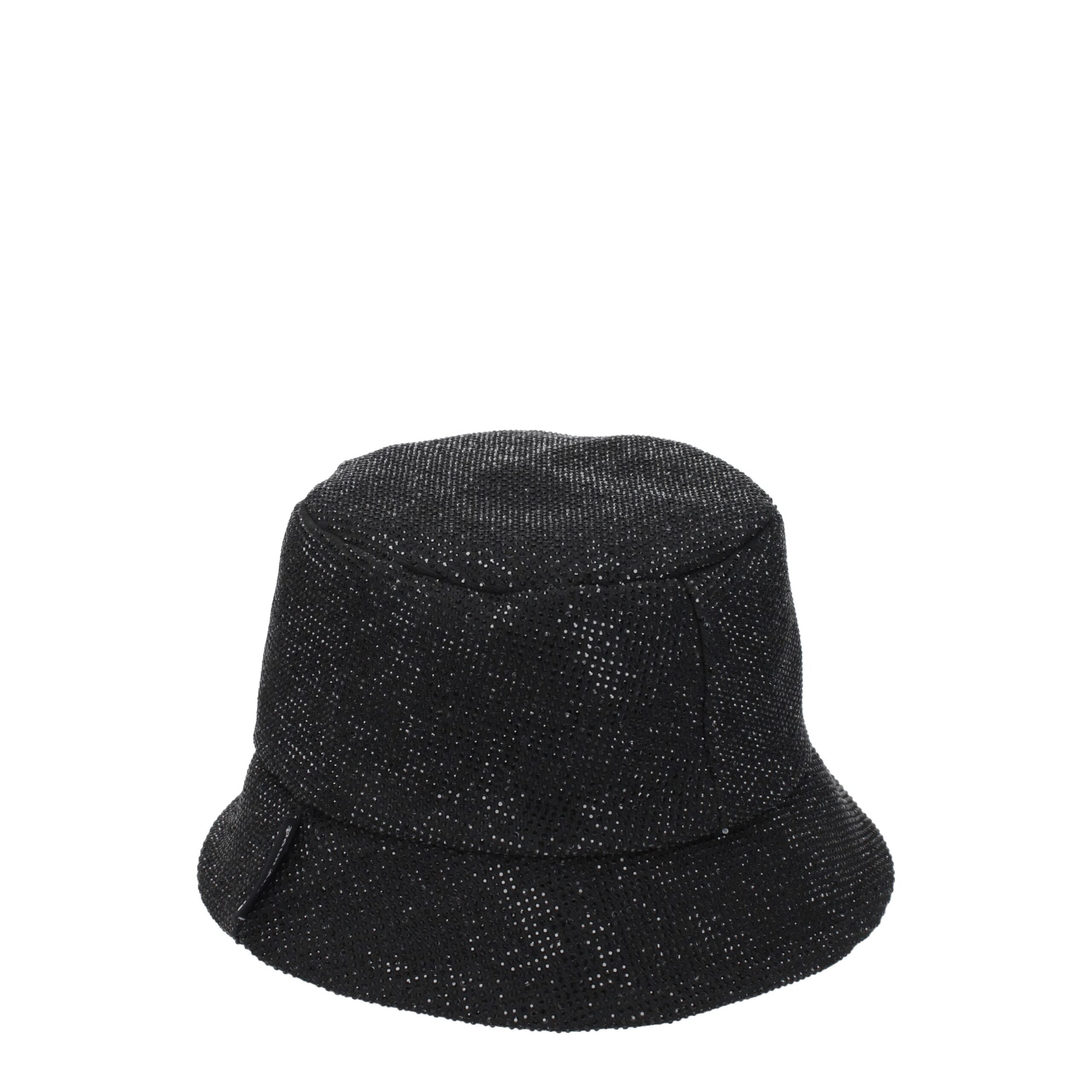 Palm Angels Black Cotton Bucket Hat