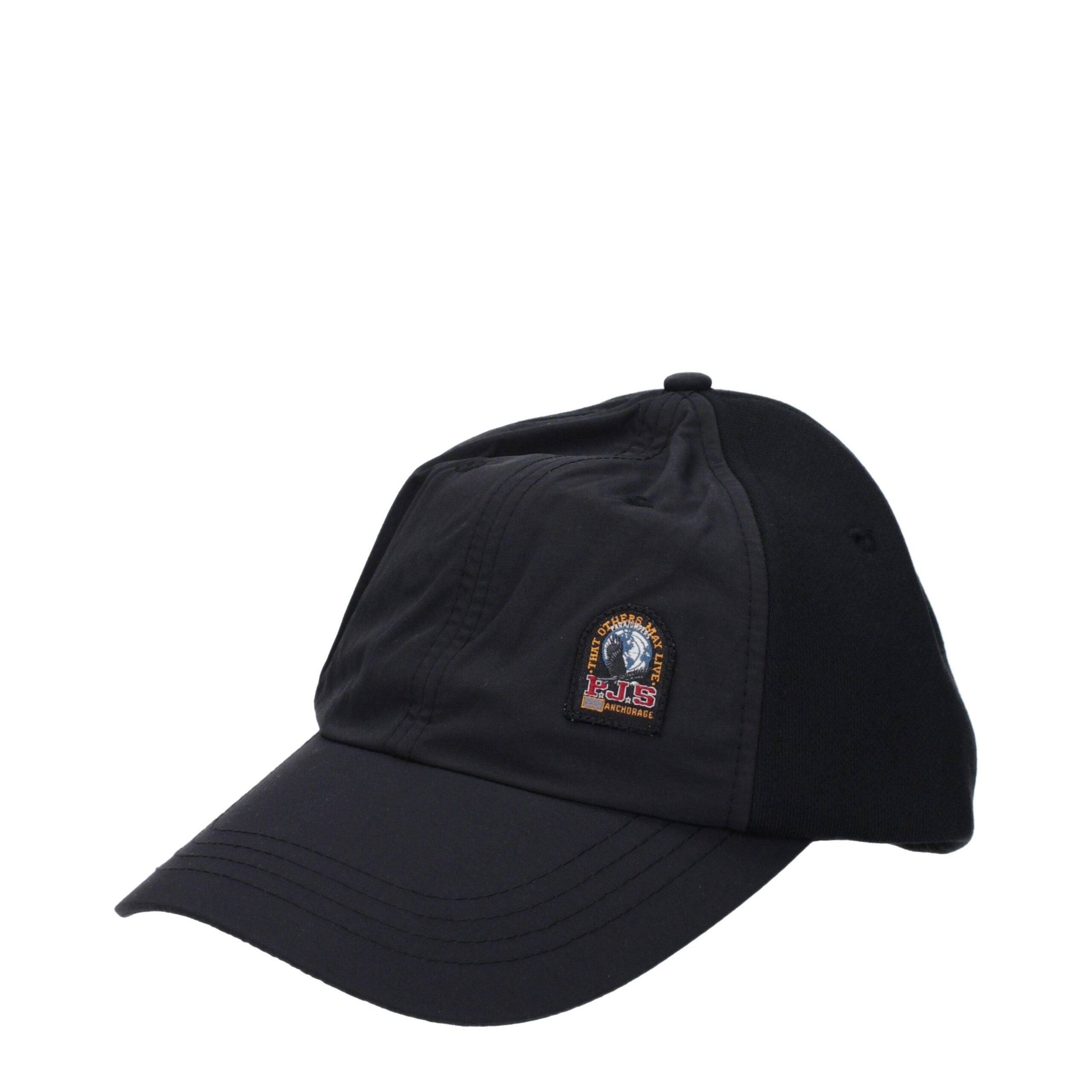 Parajumpers Black Cotton Cap (Baseball Hat)