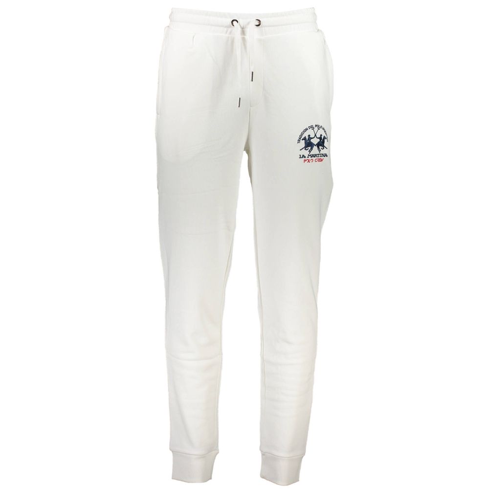 La Martina Bianco Cotton Men Sweatpant