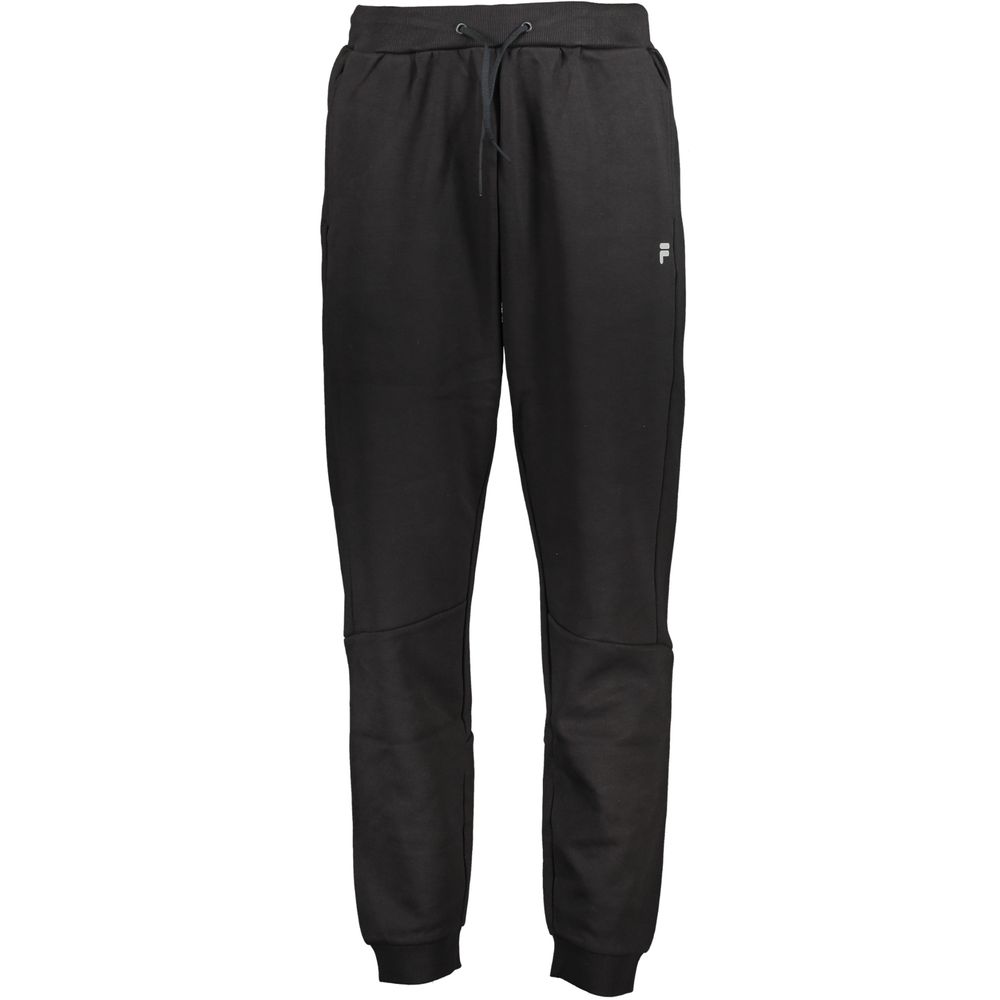 Fila Black Cotton Joggers (Workout Pants)
