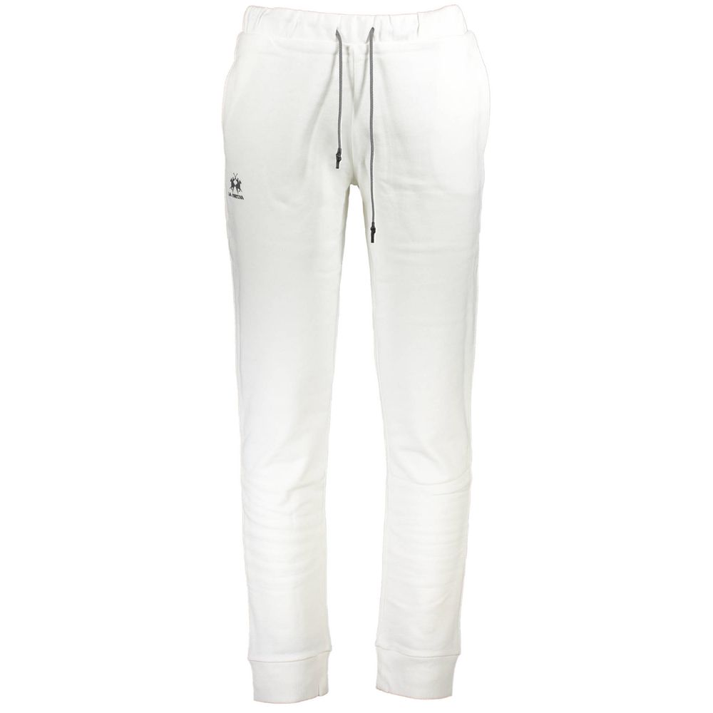 La Martina White Cotton Joggers (Workout Pants)
