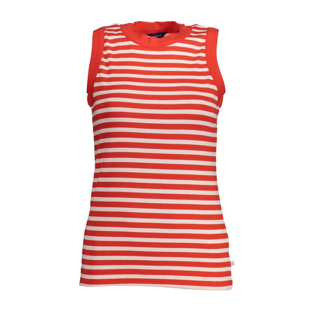 Gant Red Organic Cotton Women Tank Top