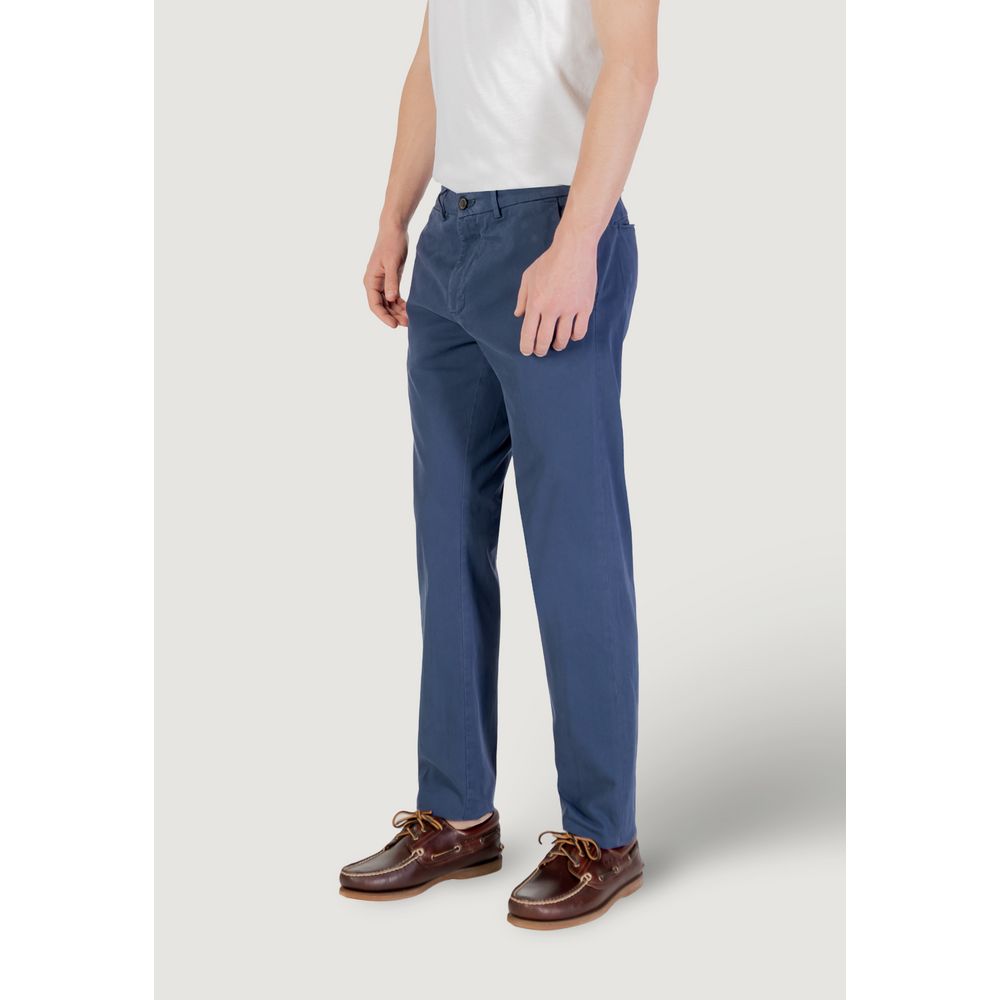 Borghese Blue Cotton Skinny Pants