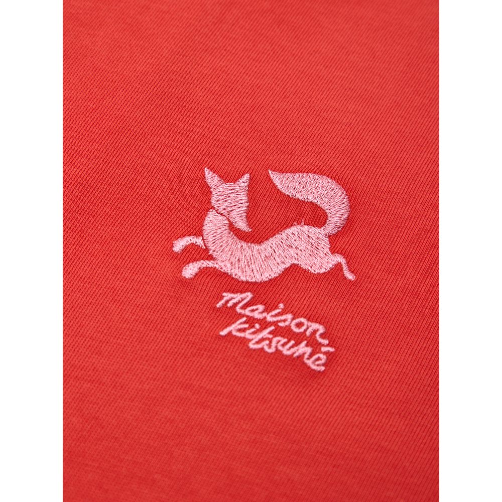 Maison Kitsuné Red Cotton T-Shirt