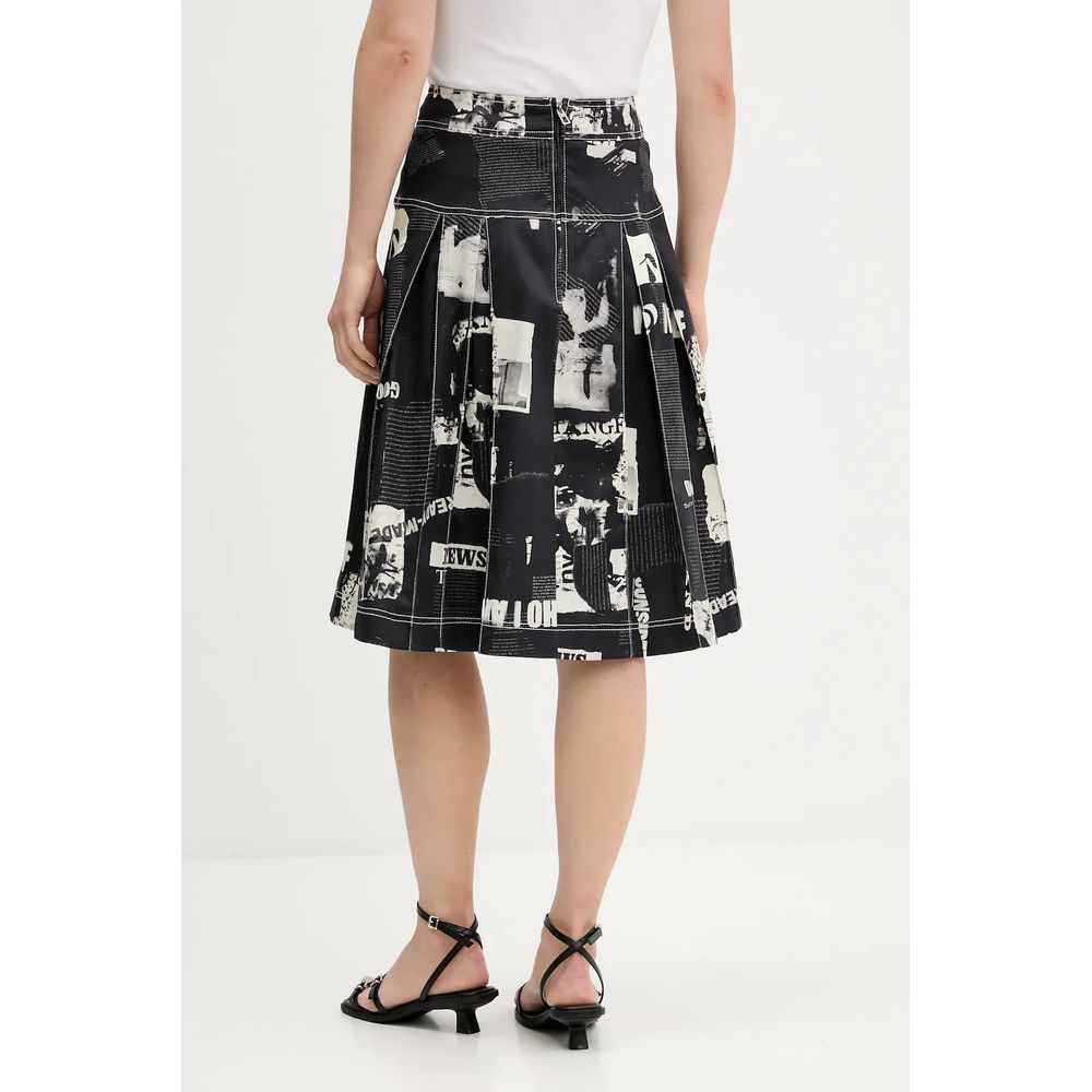 Desigual Black Cotton Women Skirt