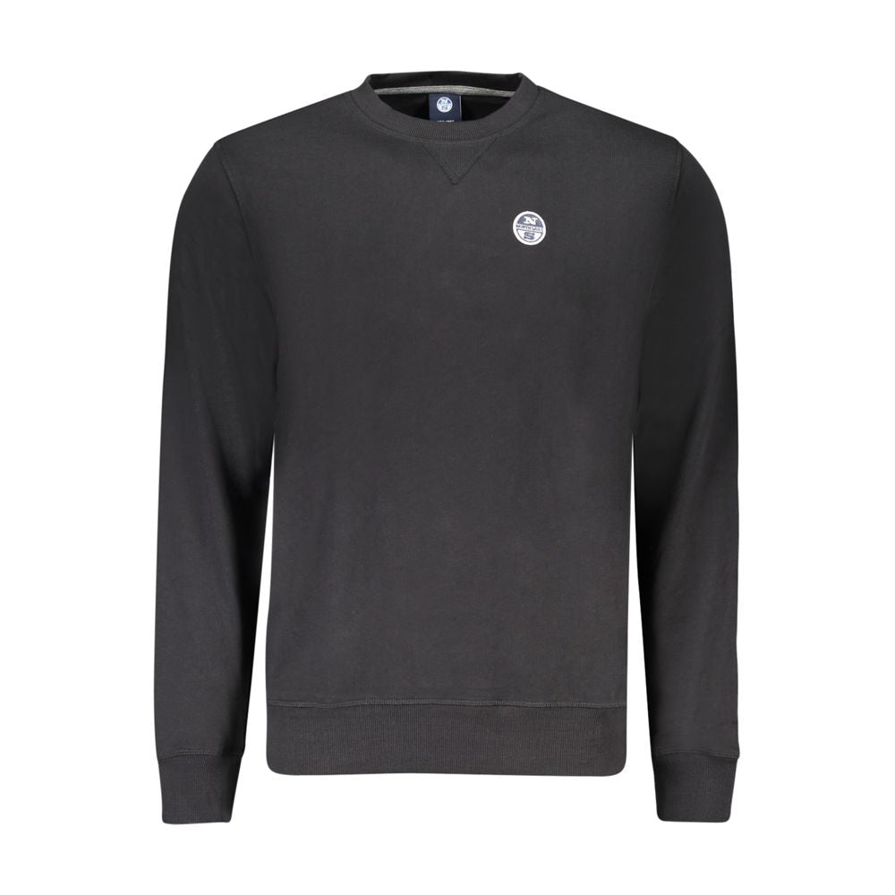 North Sails Black Cotton Men's Sweatshirt
