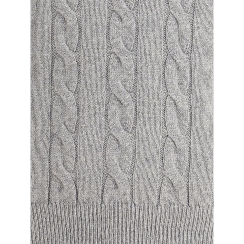 Aragona Cashmere Gray Cashmere Sweatshirt