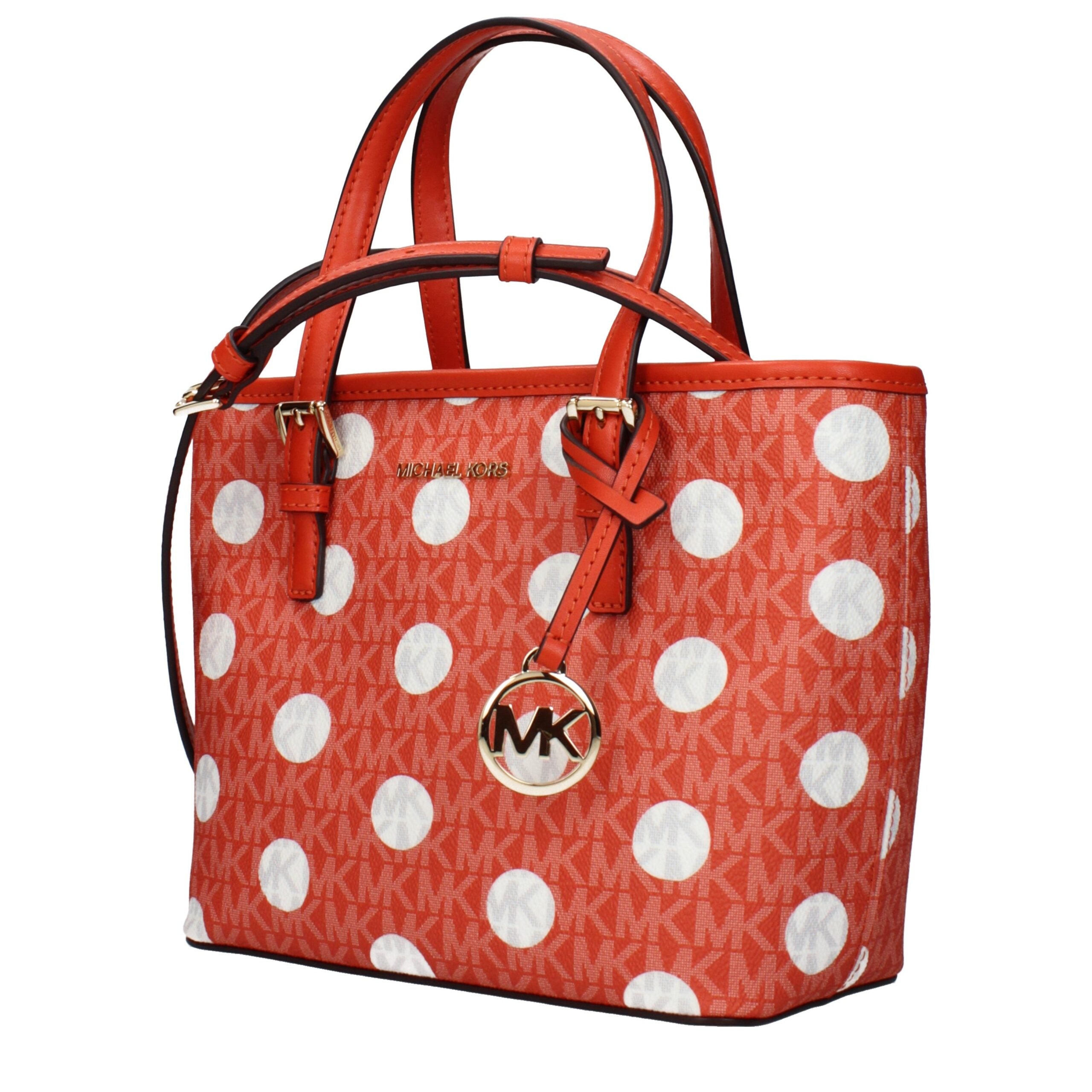 Michael Kors Orange Fabric Backpack