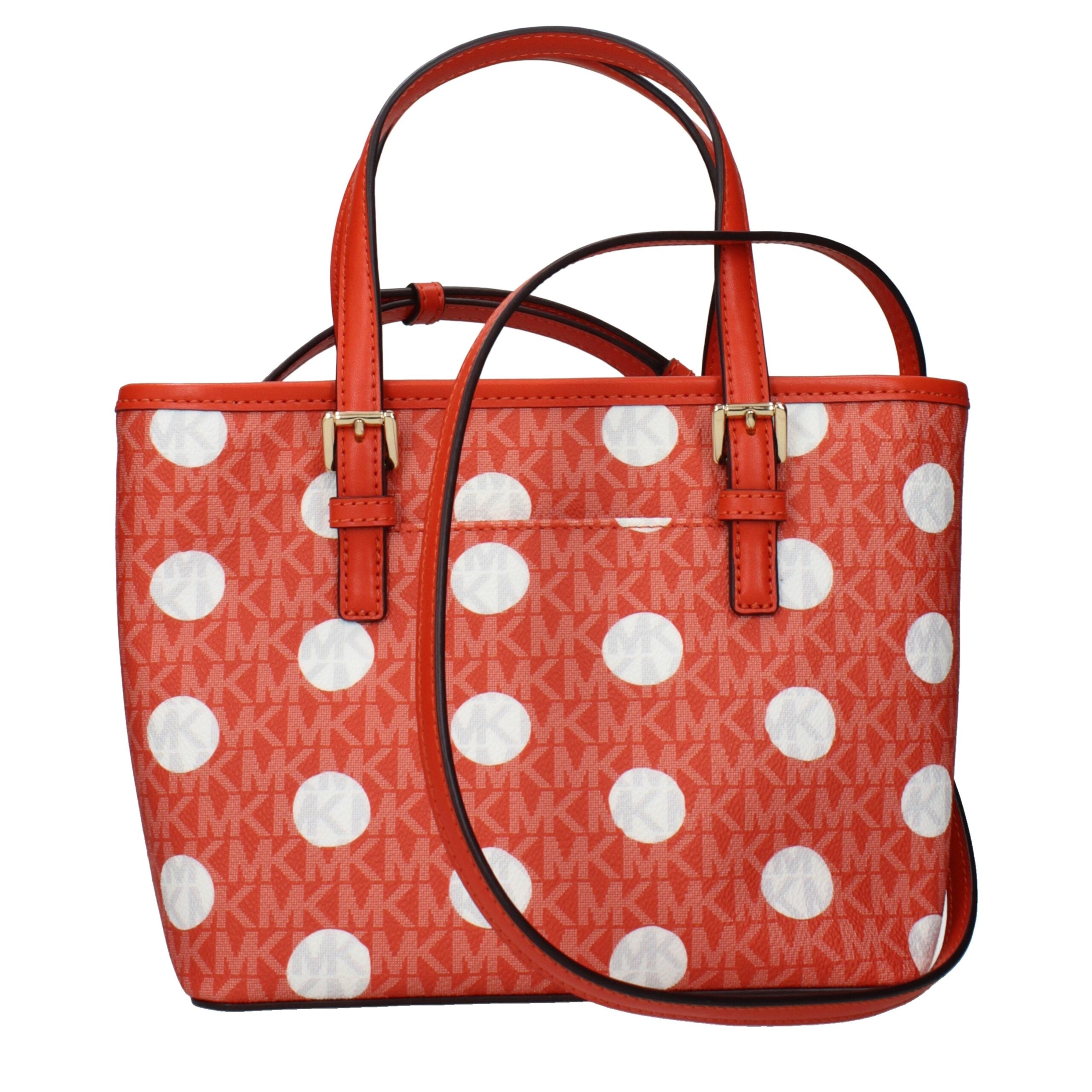 Michael Kors Orange Fabric Backpack