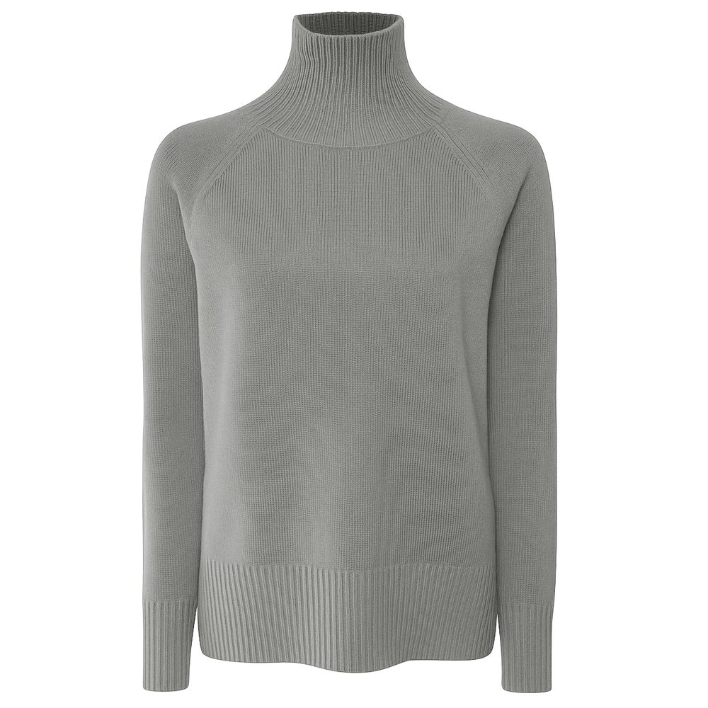 Emilio Romanelli Gray Cashmere Women Sweater