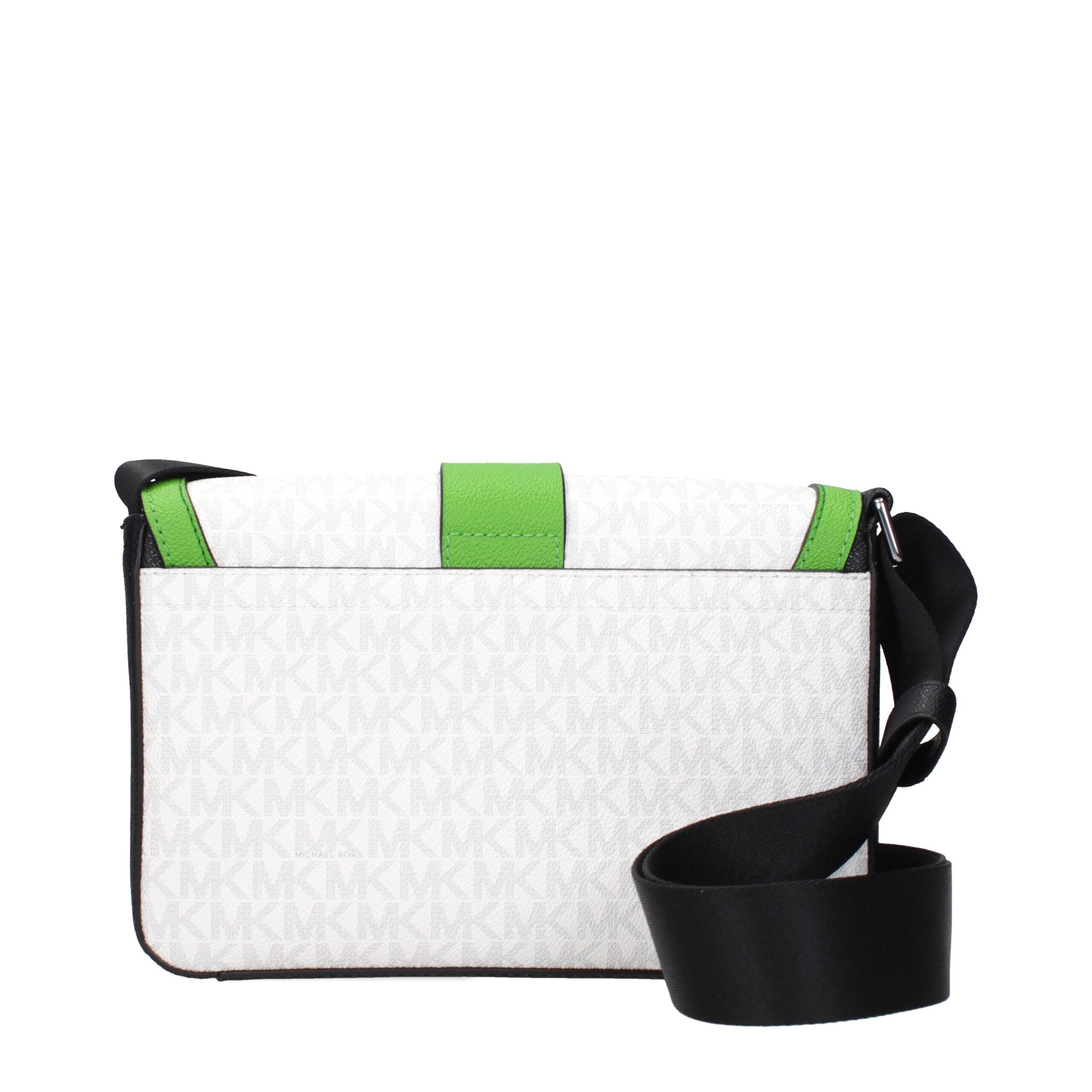 Michael Kors White Fabric Crossbody Bag