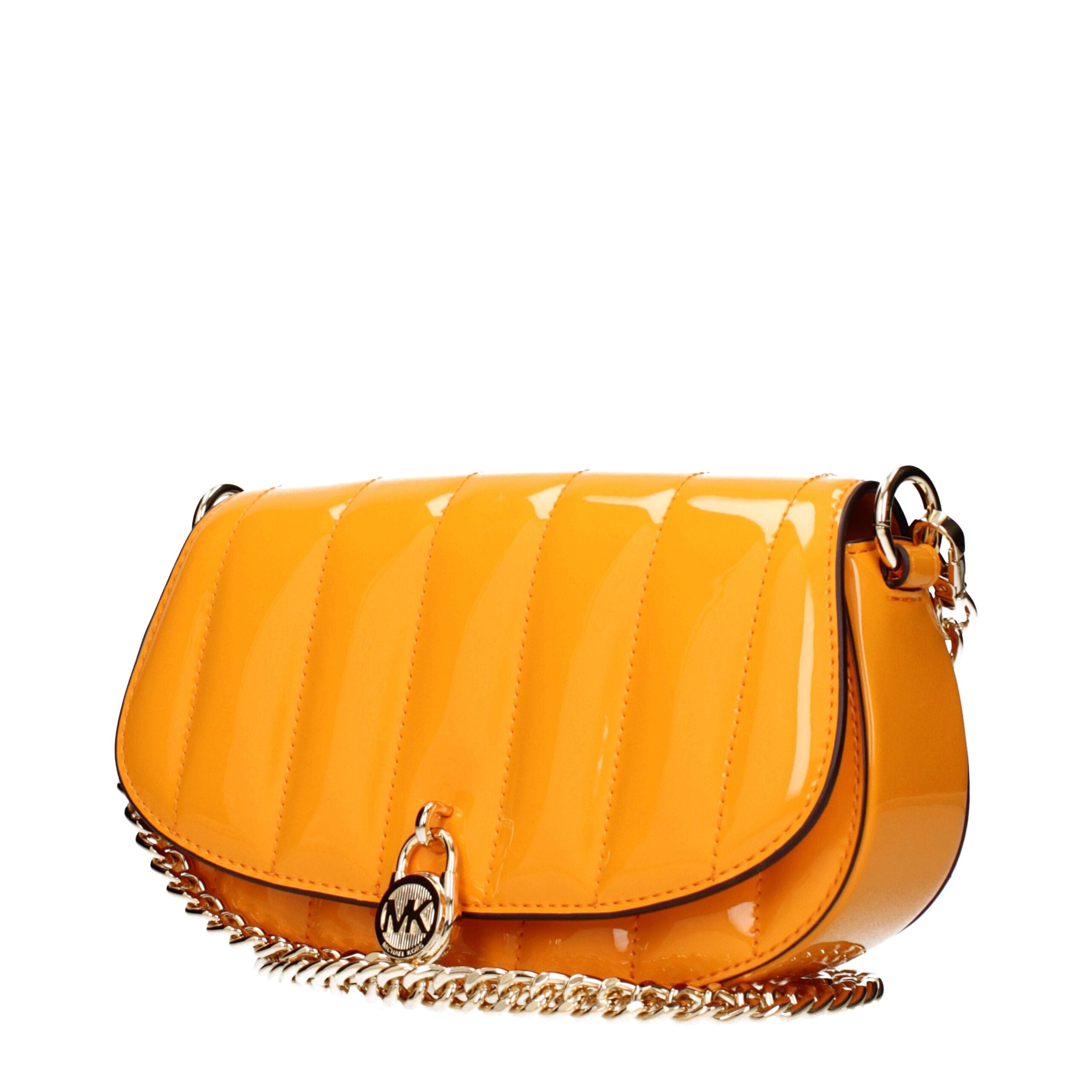 Michael Kors Orange Leather Crossbody Bag