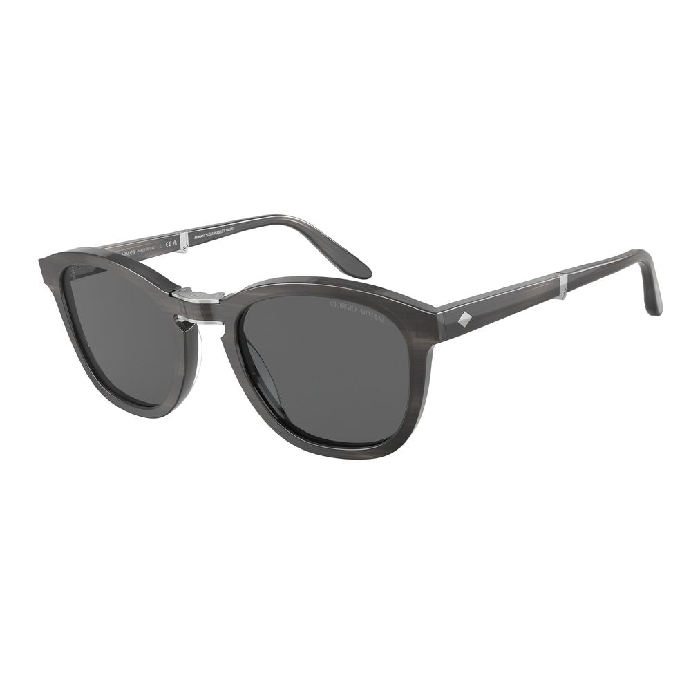 Giorgio Armani Gray Acetate Sunglasses