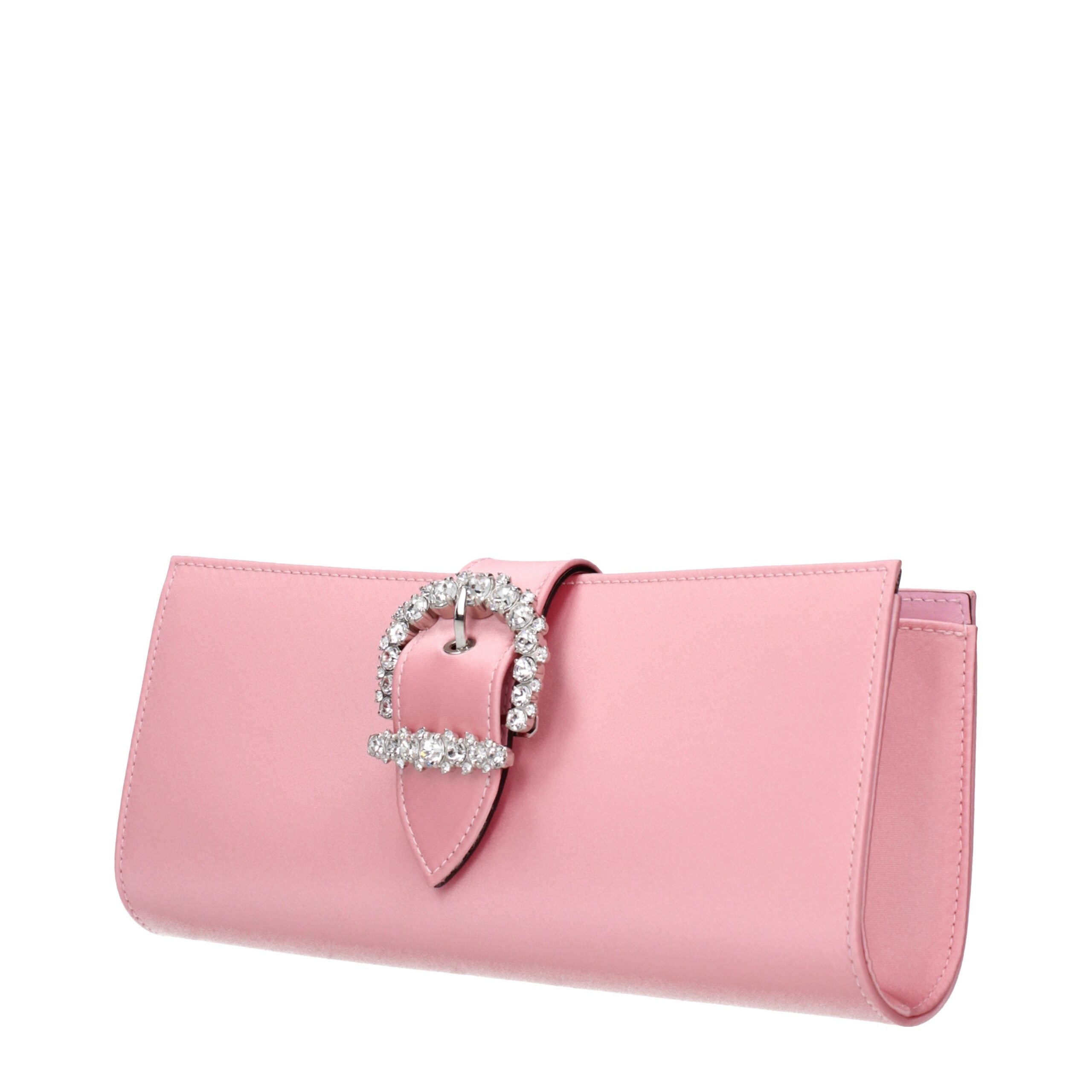 Jimmy Choo Pink Satin Clutch Bag