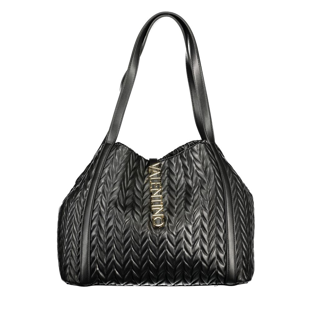 Mario Valentino Black Polyurethane Women Shoulder Bag
