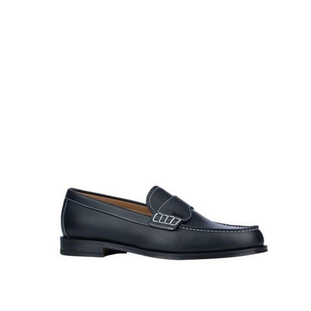 Dior Black Calfskin Slip-On Loafers
