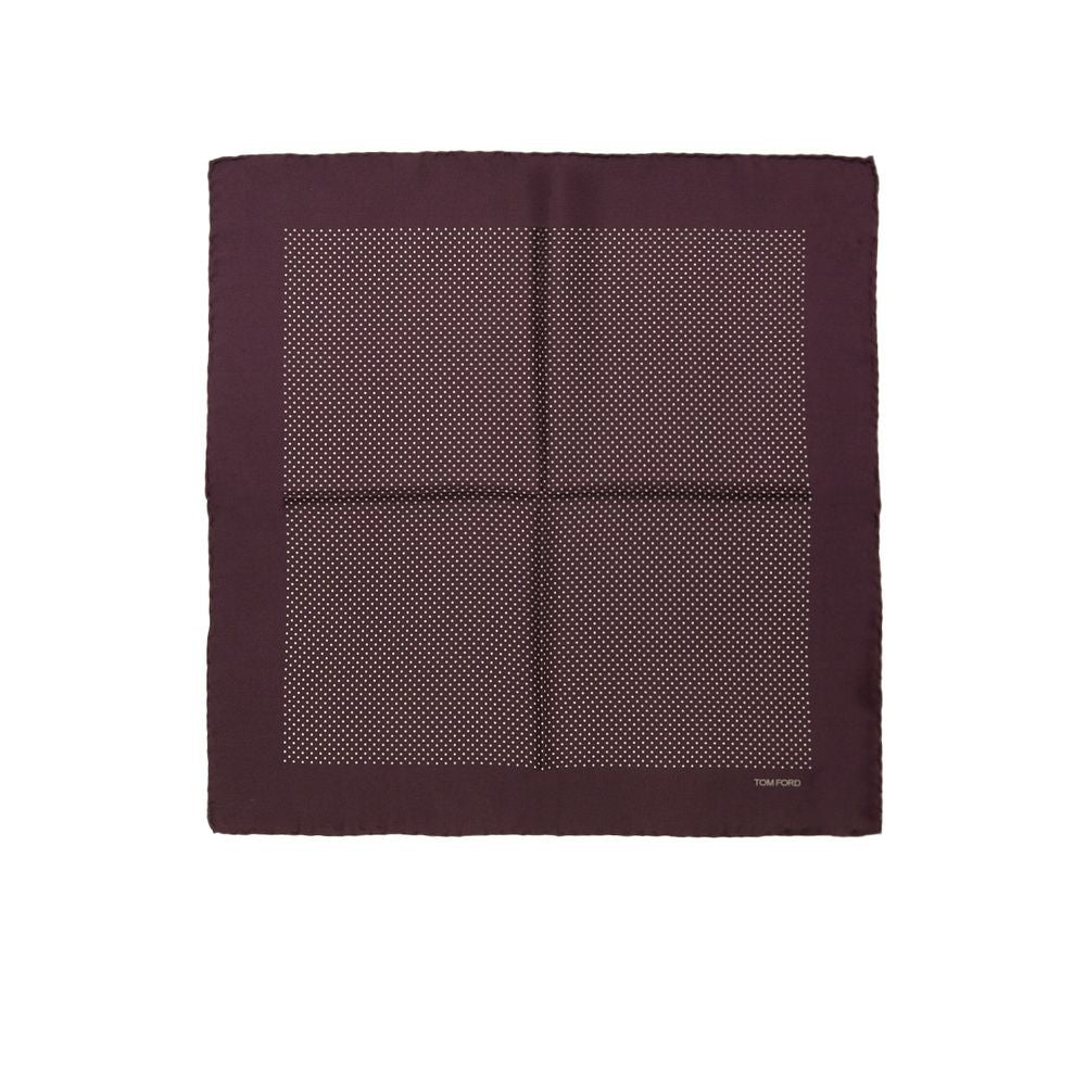Tom Ford Bordeaux Silk Clutch Bag