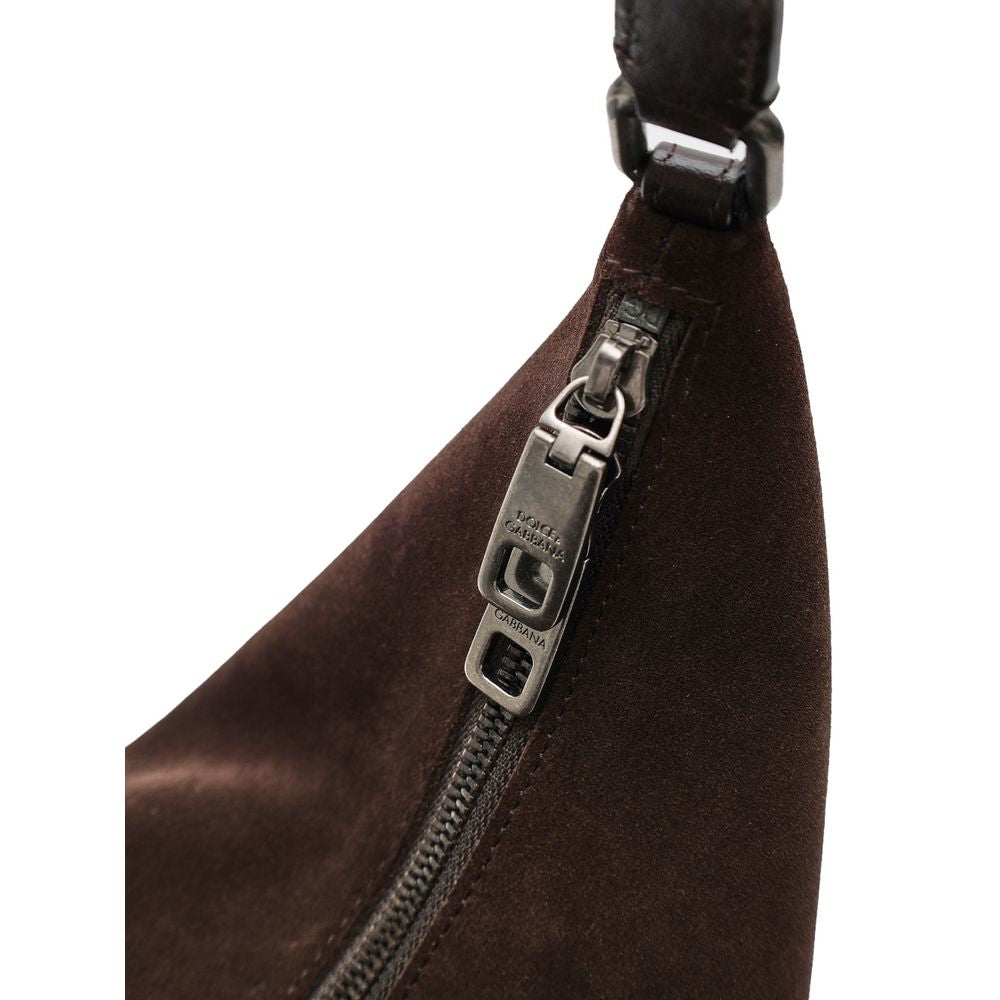 Dolce & Gabbana Brown Leather Shoulder Bag
