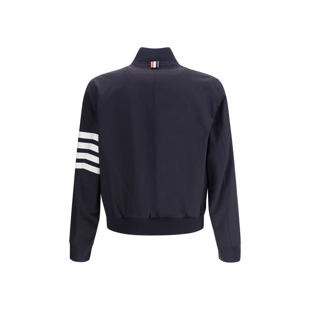 Thom Browne Blue Wool Bomber