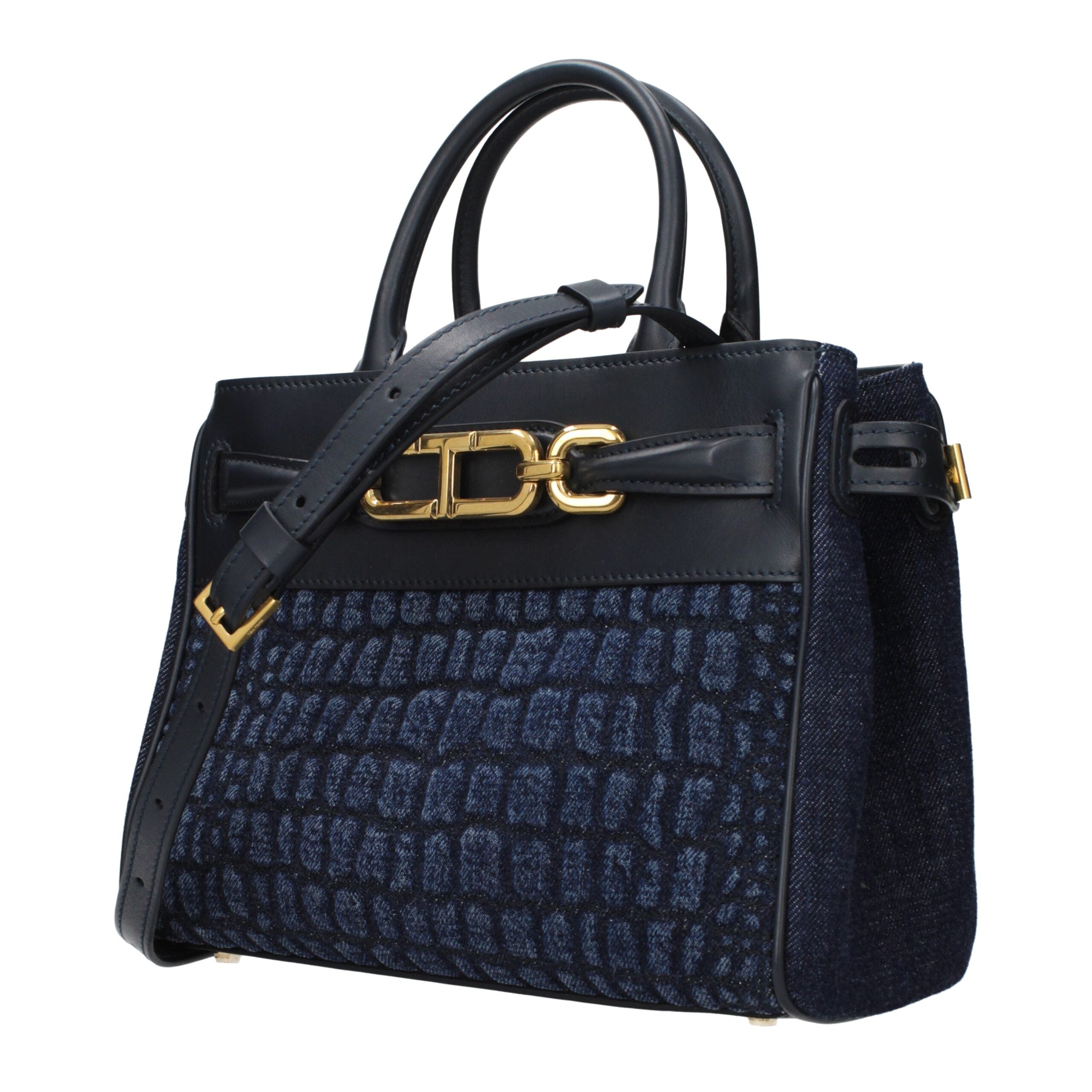 Tom Ford Blue Fabric Handbag