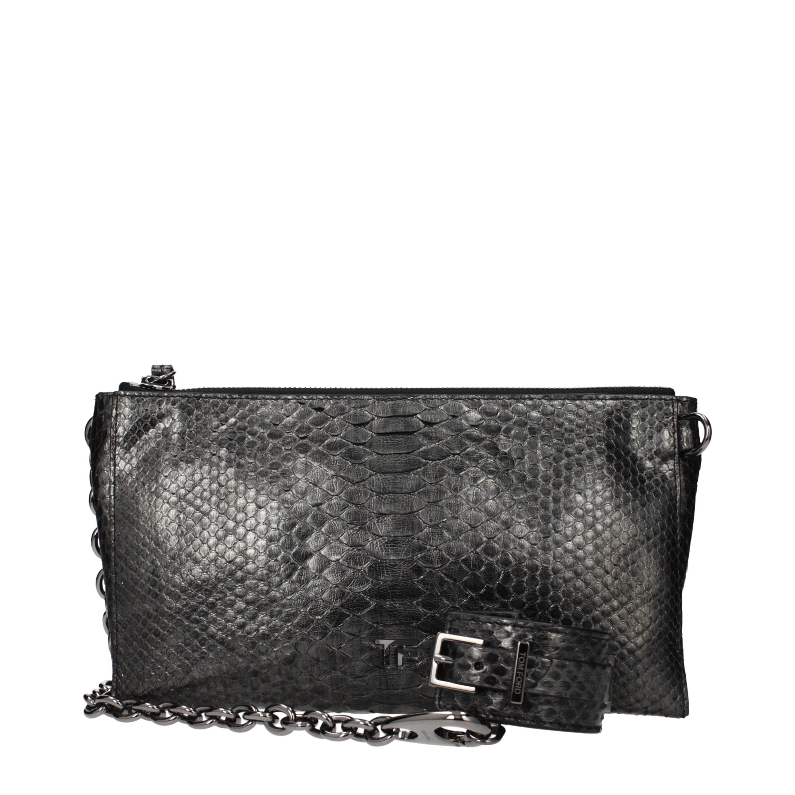 Tom Ford Gray Skin Handbag