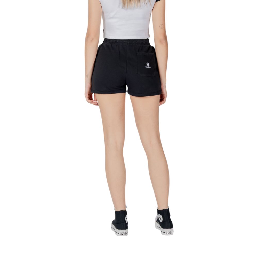 Converse Black Cotton Bermuda Shorts