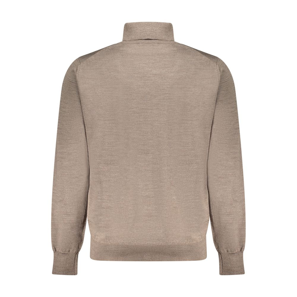 K-WAY Brown Wool Men Sweater