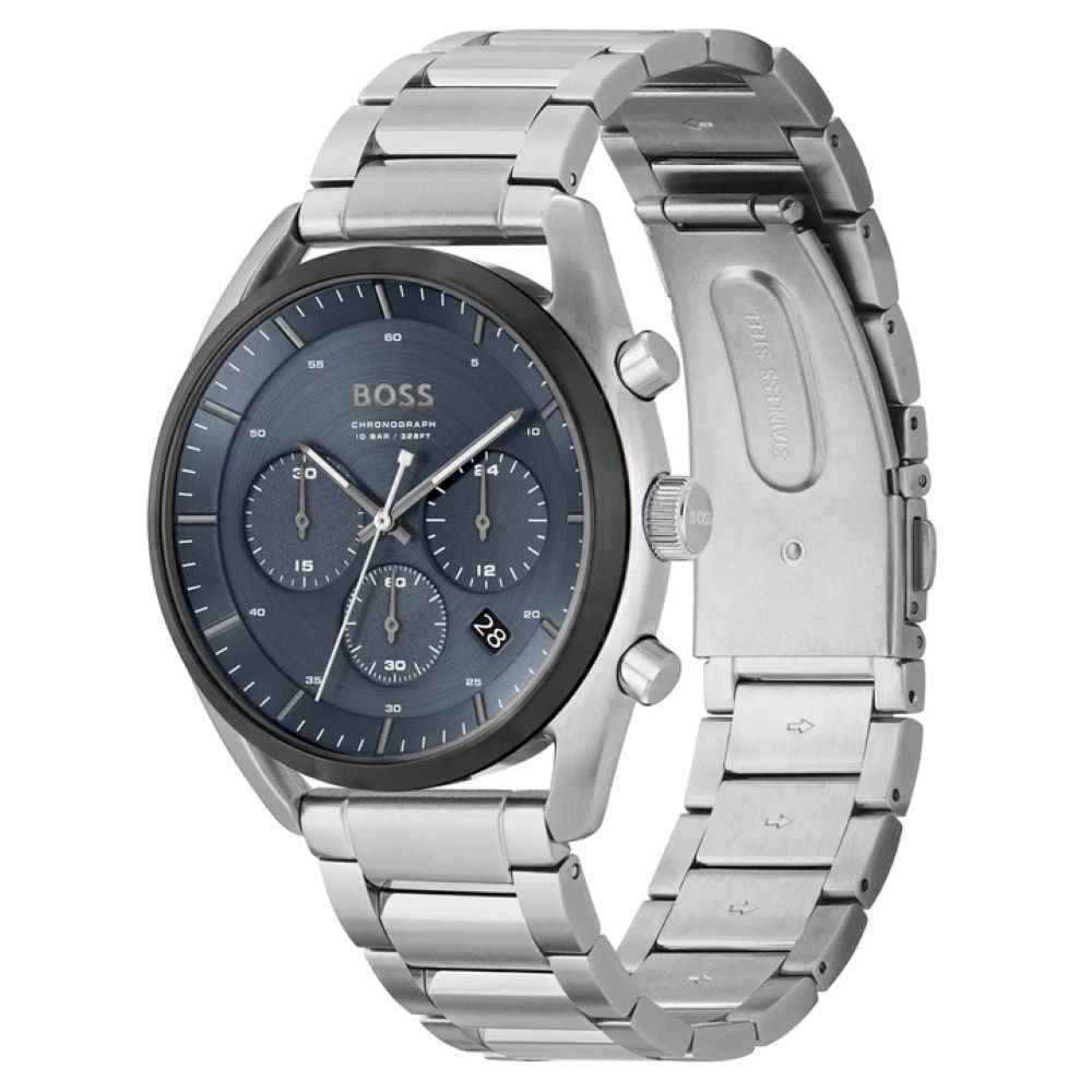 Hugo Boss Gray Stainless Steel Dress Watch