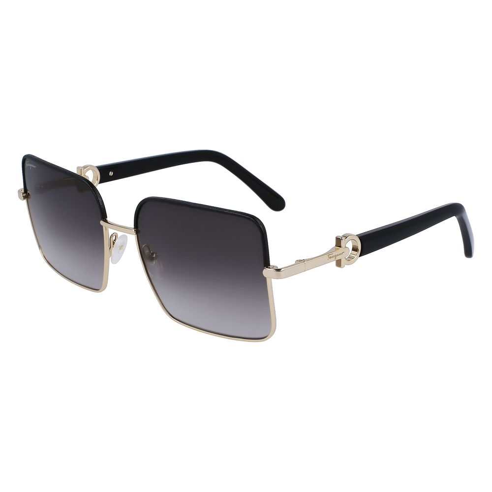 Ferragamo Gold Metal Sunglasses